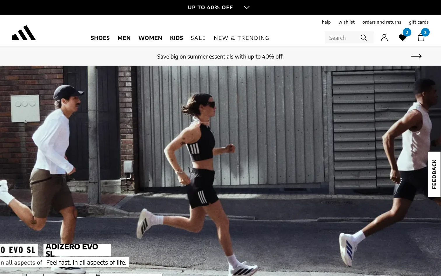 adidas — Home page