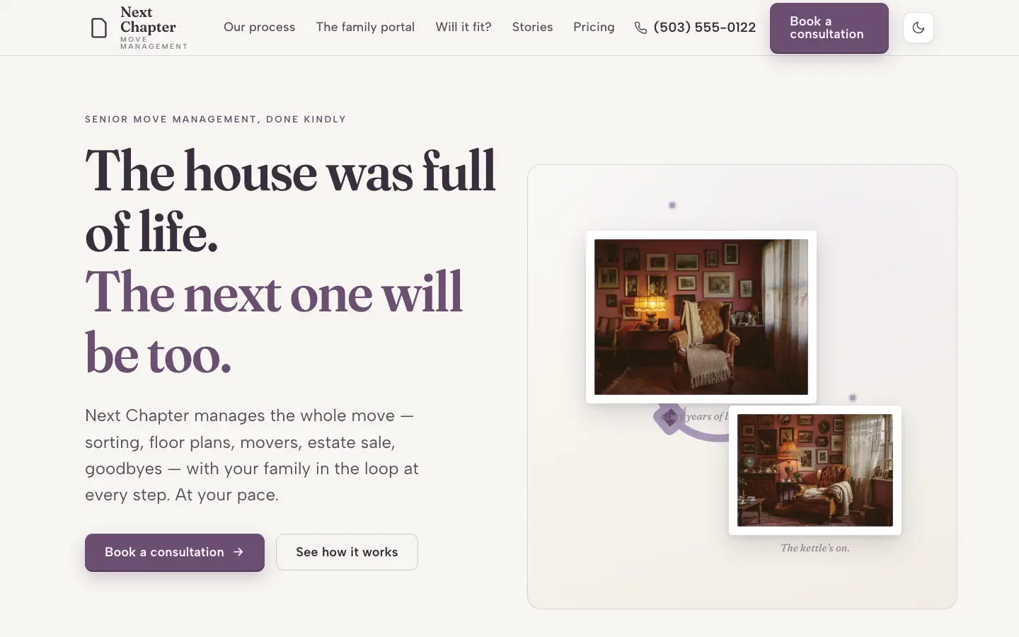 Next Chapter — Landing (design)